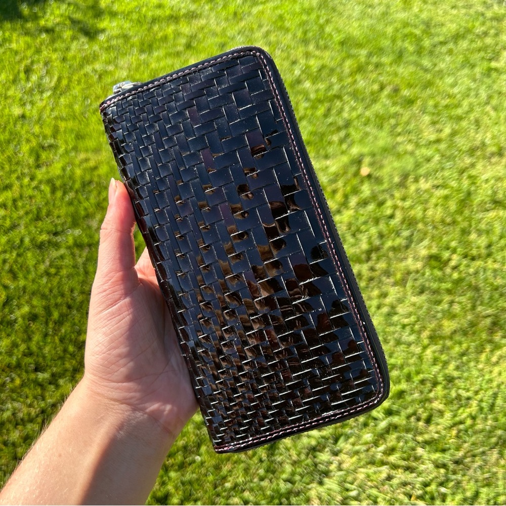Cole Haan Black Patent Leather Wallet